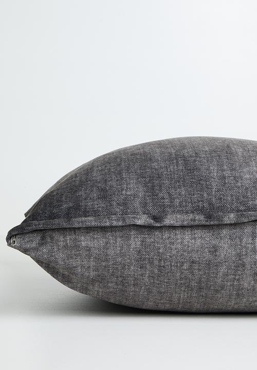 Sixth Floor - Flint Scatter Cushion Cover - Charcoal