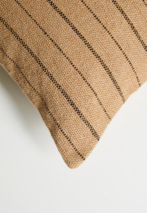 Sixth Floor - Sila Woven Stripe Cushion Cover - Natural