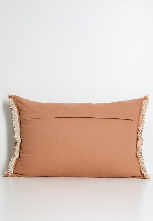 Sixth Floor - Fringe Woven Cushion Cover - Mauve