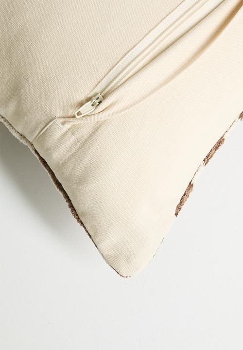 Sixth Floor - Art Deco Jacquard Cushion Cover - Rust