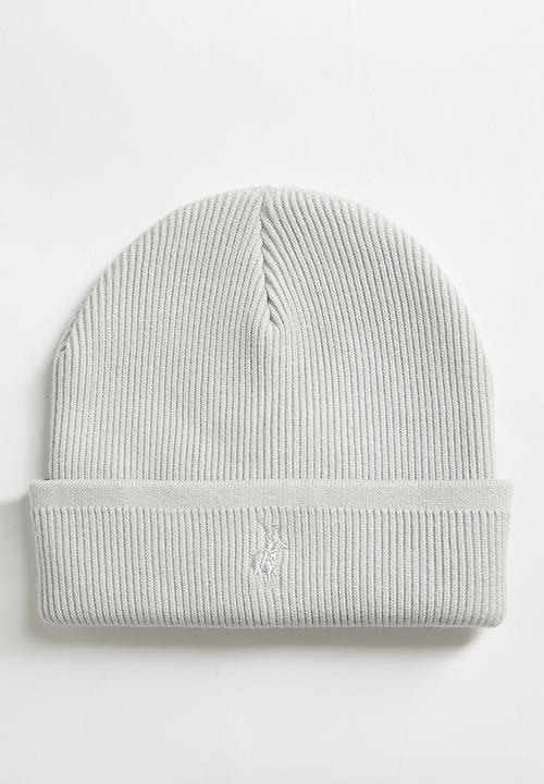 SKYLRK KNIT BEANIE ヘイリーグレー Knitted Beanie - Grey.
