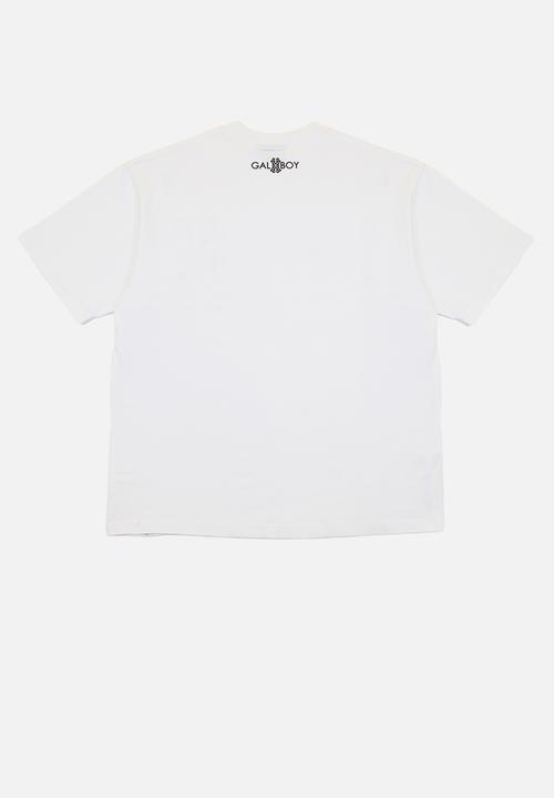 GALXBOY - COIN EMBROIDERY T-SHIRT - WHITE