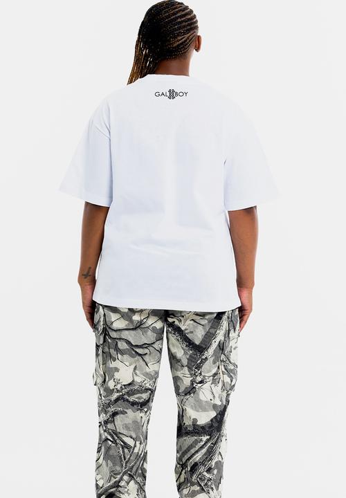 GALXBOY - COIN EMBROIDERY T-SHIRT - WHITE