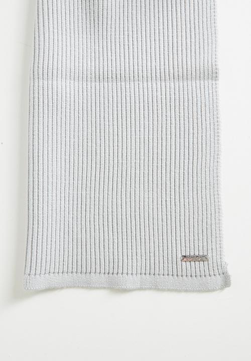 POLO - Knitted Scarf - Grey