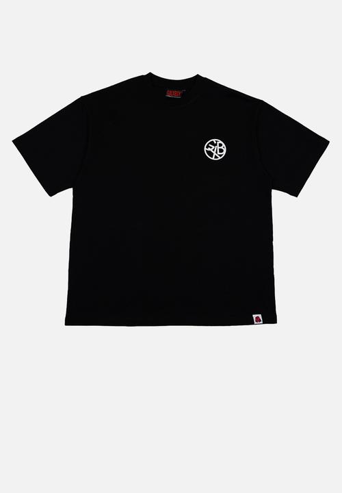 COIN EMBROIDERY T-SHIRT - BLACK