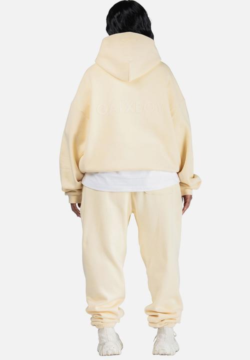 GALXBOY - ESSENTIAL SWEATPANTS - CREAM WHITE