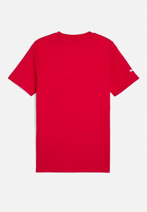 PUMA - Ferrari Race Colored Big Shield Tee - Ross Red