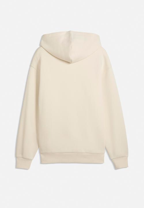 PUMA - ESS ELEVATED CAT LOGO Relaxed Hoodie DK - Alpine Snow