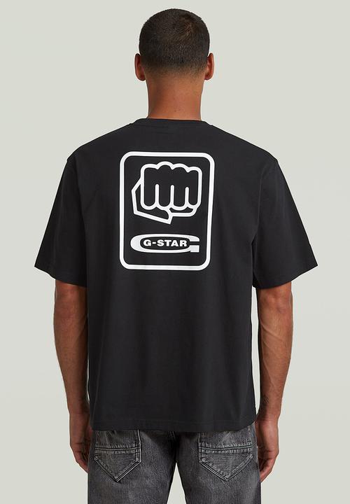 G-STAR - Back gr boxy r t - dk black