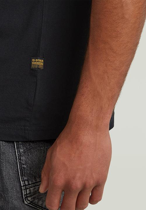 G-STAR - Back gr boxy r t - dk black