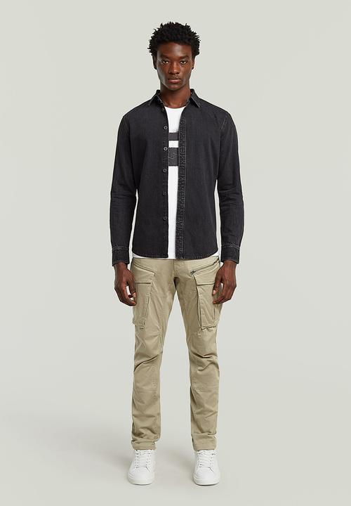 G-STAR - Rovic zip 3D straight tapered - beige