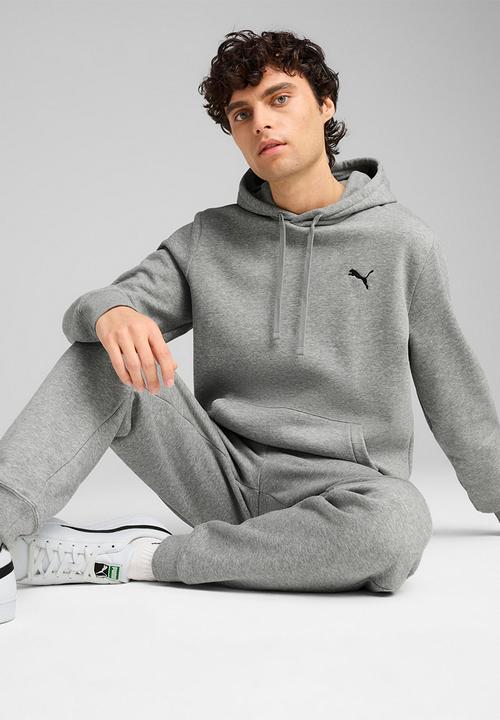 PUMA - ESS Hoodie FL M - Medium Gray Heather