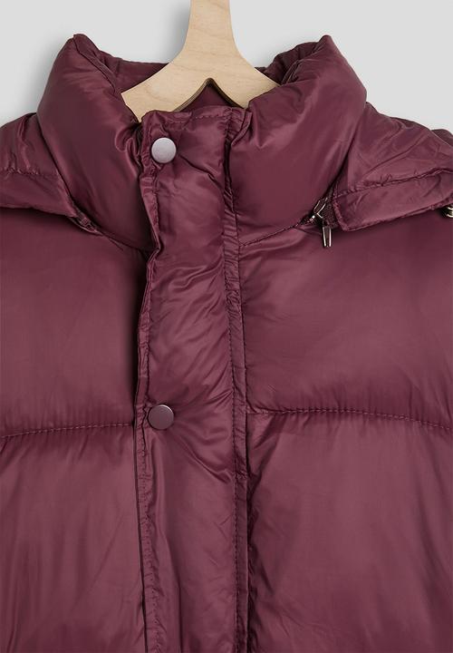 Pop Candy - Hooded puffer jacket - raspberry red