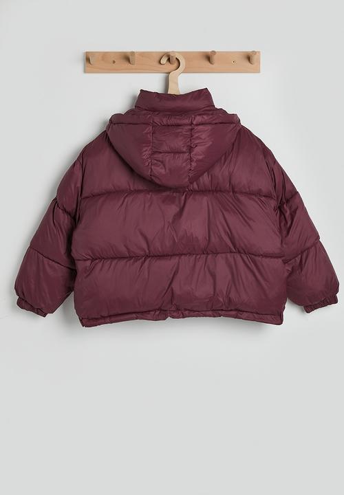 Pop Candy - Hooded puffer jacket - raspberry red