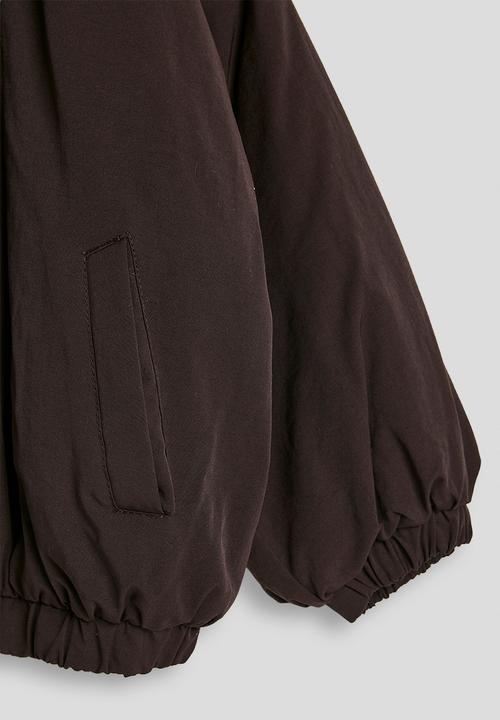 Pop Candy - Shearling collar bomber jacket - brown