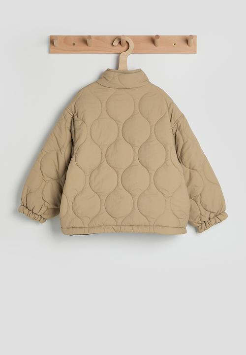 Pop Candy - Onion quilted padded jacket - light brown