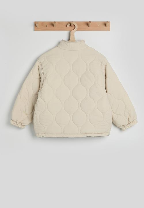 Pop Candy - Onion quilted padded jacket - stone