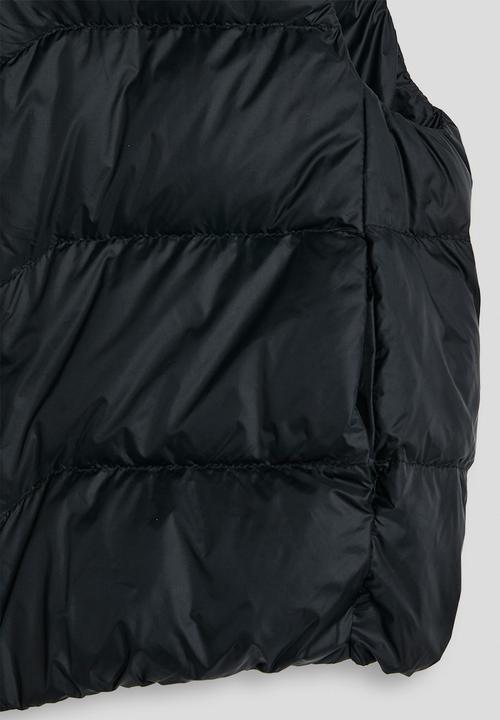 Pop Candy - Hooded puffer vest - black