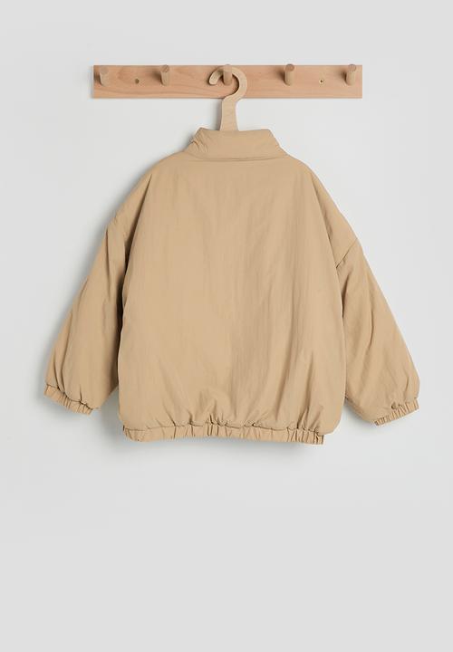 Pop Candy - Lift-away patch pocket rain jacket - light khaki