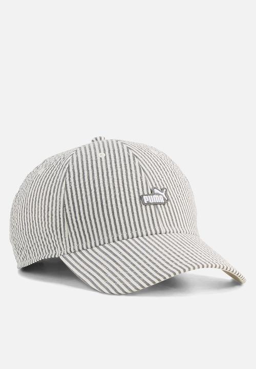PUMA - Ess no. 1 logo patch seersucker bb cap- puma black-stripe