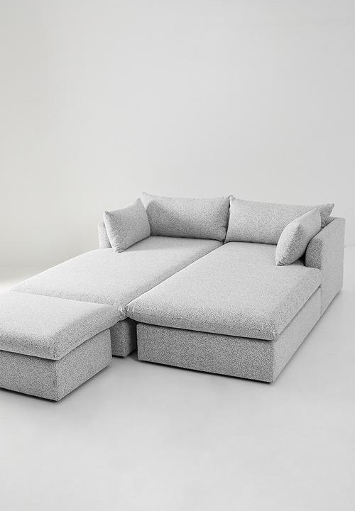 Zorora - Lira Luxe Daybed Right - Salt & Pepper