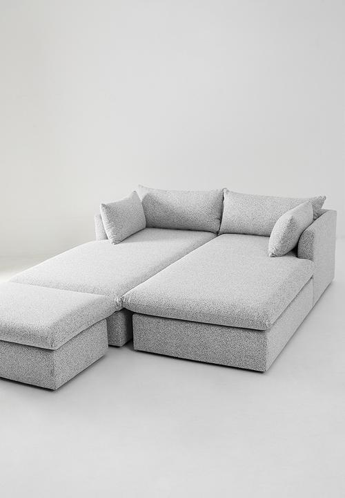 Zorora - Lira Luxe Daybed Left - Salt & Pepper