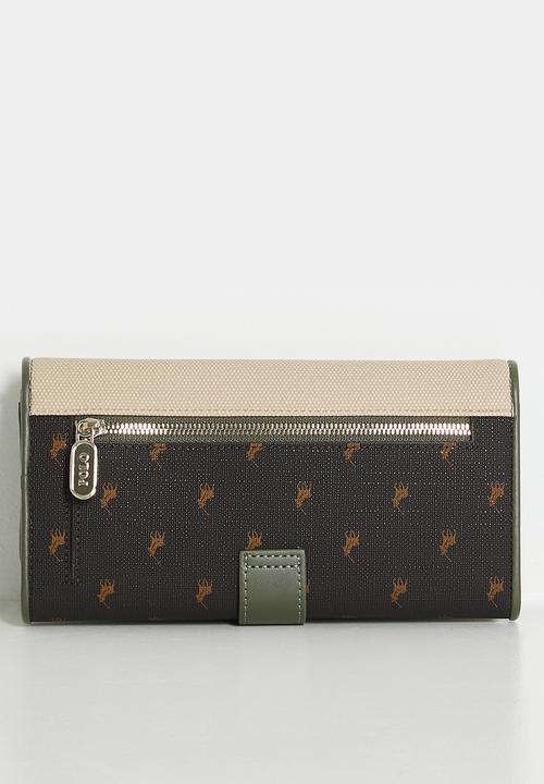 POLO - Palma trifold purse - olive