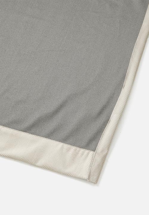 Sixth Floor - Herringbone Velvet Selflined Curtain Taped - Taupe