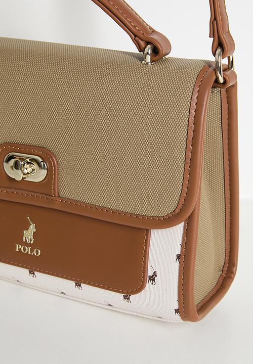 POLO - Palma flapover sling bag - maple
