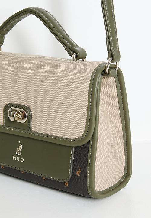 POLO - Palma flapover sling bag - olive