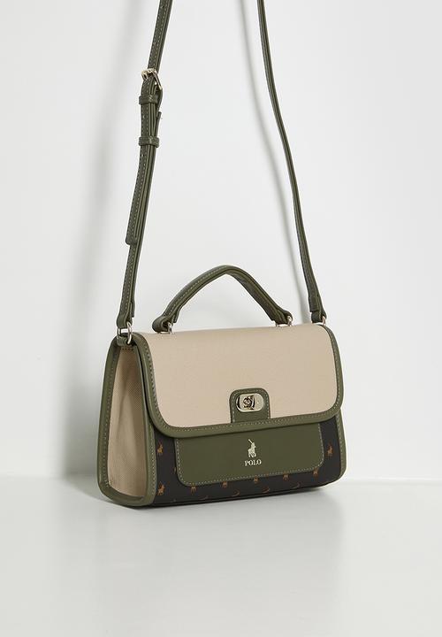 POLO - Palma flapover sling bag - olive