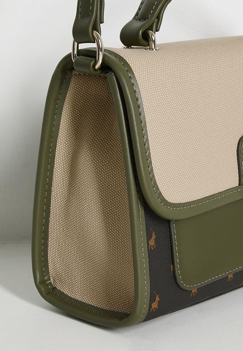 POLO - Palma flapover sling bag - olive