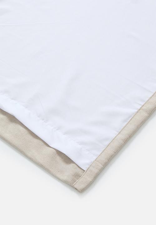 Sixth Floor - Osiris Chenille Lined Curtains Eyelet - Natural