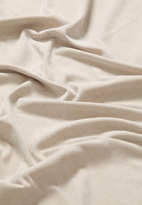 Sixth Floor - Osiris Chenille Lined Curtains Eyelet - Natural