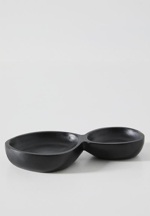 Cluster Wooden Olive Bowls - Black
