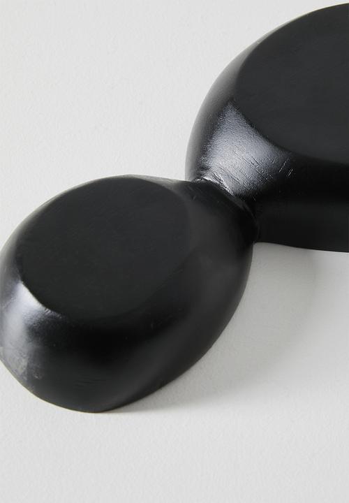 Sixth Floor - Cluster Wooden Olive Bowls - Black