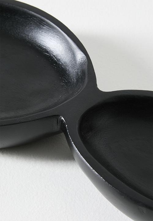 Sixth Floor - Cluster Wooden Olive Bowls - Black