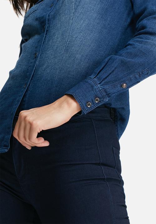 ONLY - Rock it fitted denim shirt