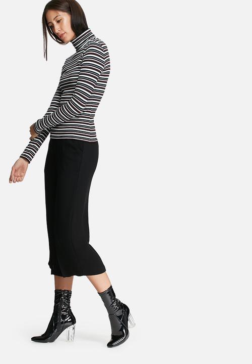 ONLY - Striped turtleneck top
