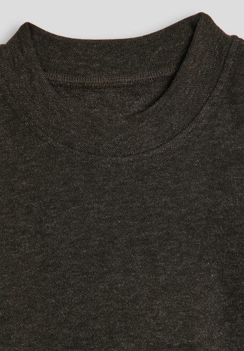 Pop Candy - Melange long sleeved tee - dark brown