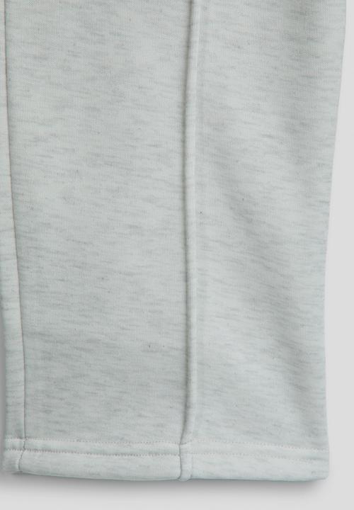 Pop Candy - Melange pin tuck sweatpants - white smoke