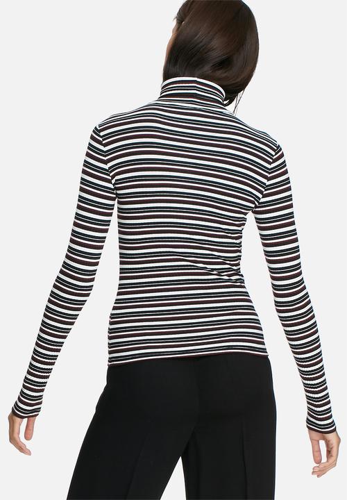 ONLY - Striped turtleneck top