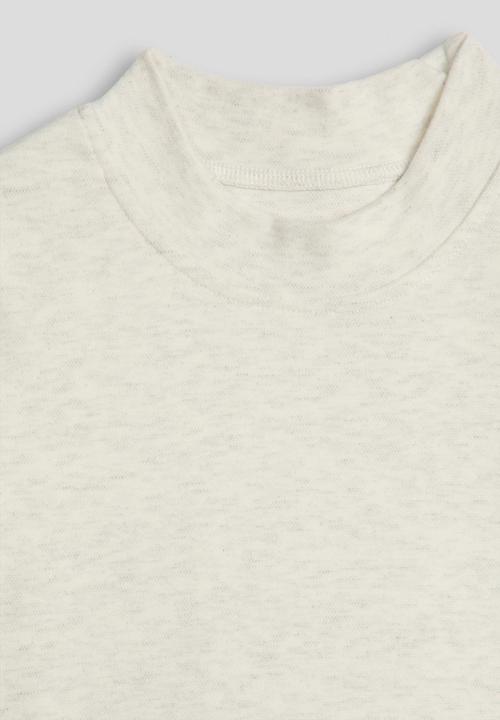 Pop Candy - Melange long sleeved tee - white