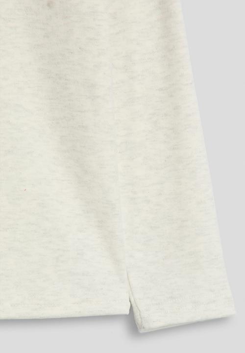 Pop Candy - Melange long sleeved tee - white
