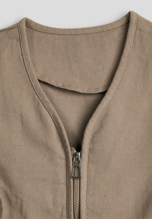 Pop Candy - Cargo vest jacket - grey