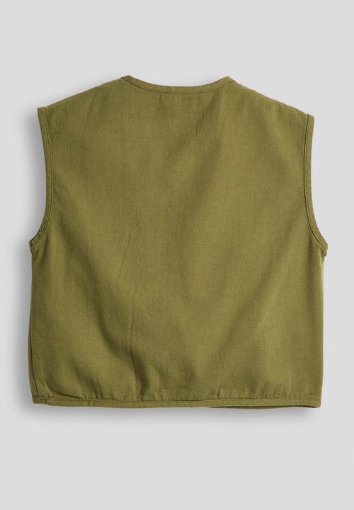 Pop Candy - Cargo vest jacket - green