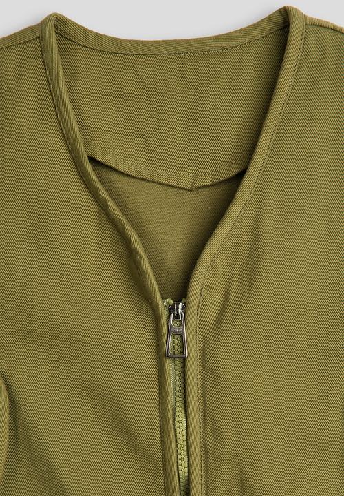 Pop Candy - Cargo vest jacket - green