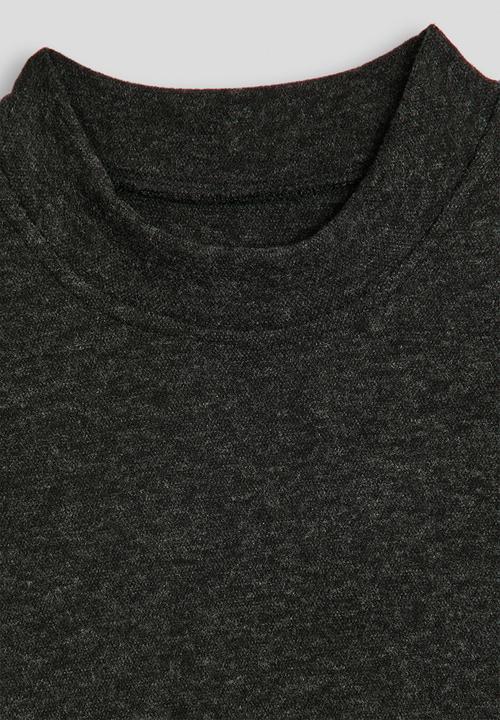 Pop Candy - Melange long sleeved tee - charcoal
