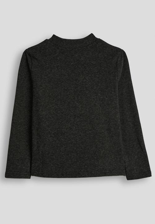 Pop Candy - Melange long sleeved tee - charcoal