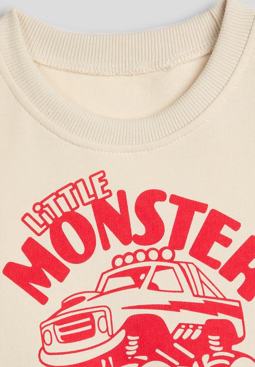 Pop Candy - Graphic sweatshirt - cream/monster truck